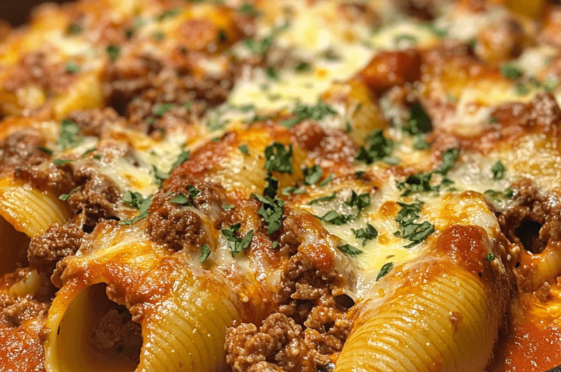 Creamy Ricotta Beef Stuffed Shells Pasta Recipe