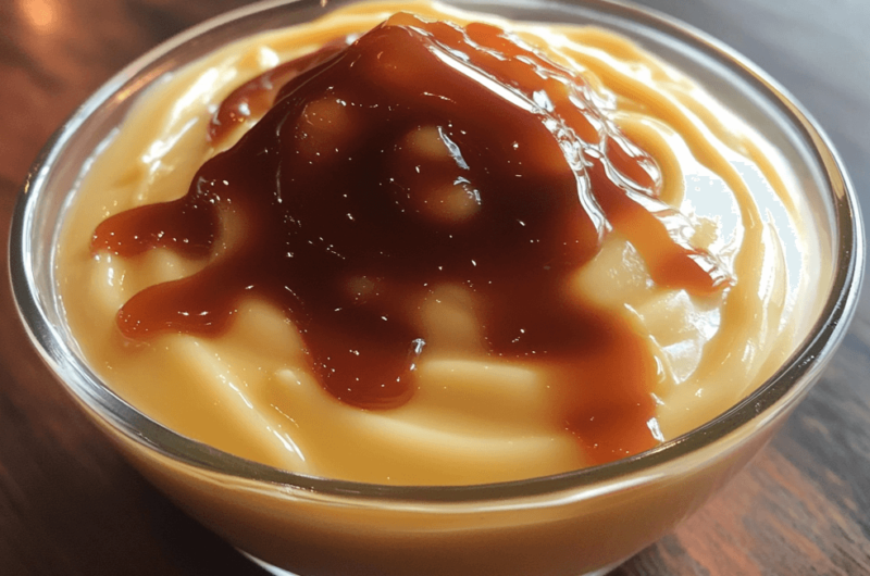 Easy Vanilla Pudding with Caramel Dessert