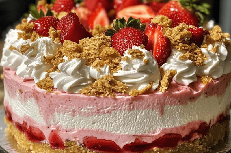 Make This Stunning Strawberry Crunch Cheesecake for Any Occasion