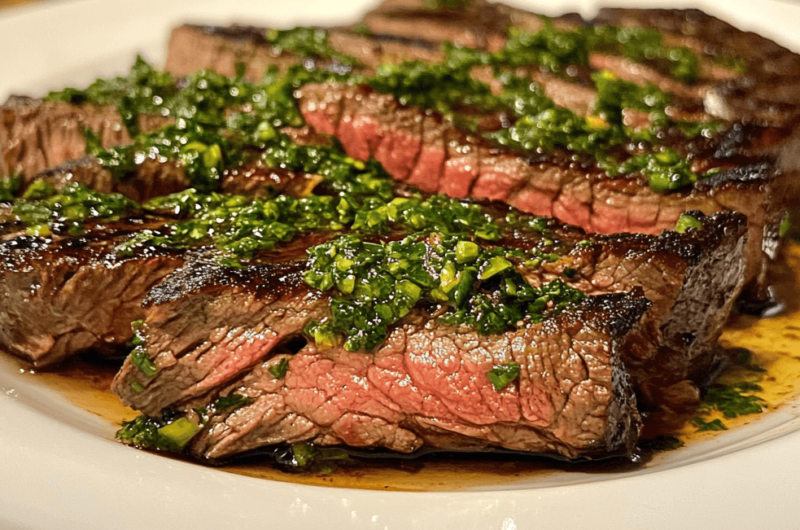 Easy Grilled Steak with Chimichurri Sauce for a Delicious Dinner