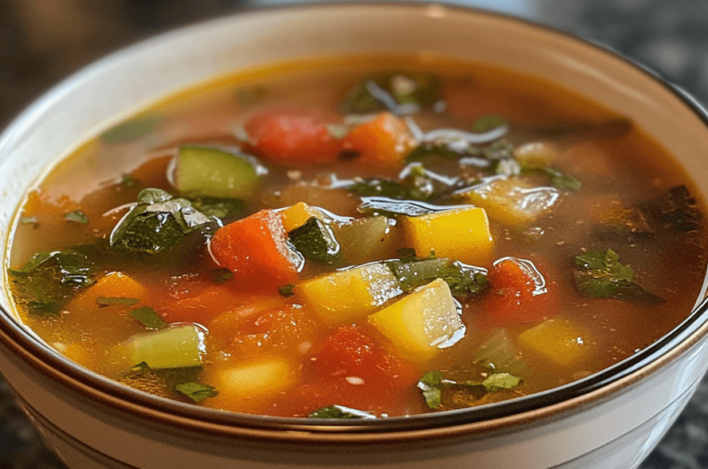 Quick and Tasty Vegetable Weight Loss Soup for Your Diet