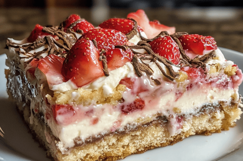 Indulge in the Deliciousness of Strawberries and Cream Magic Bars