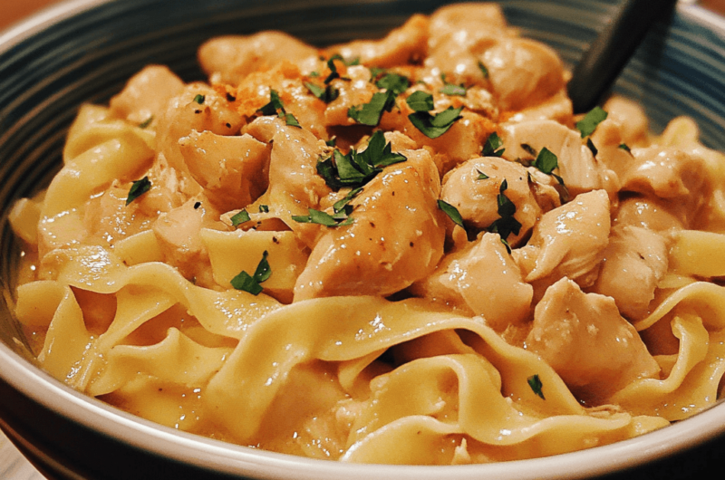 Slow Cooker Magic: Comforting Chicken & Noodles Made Easy