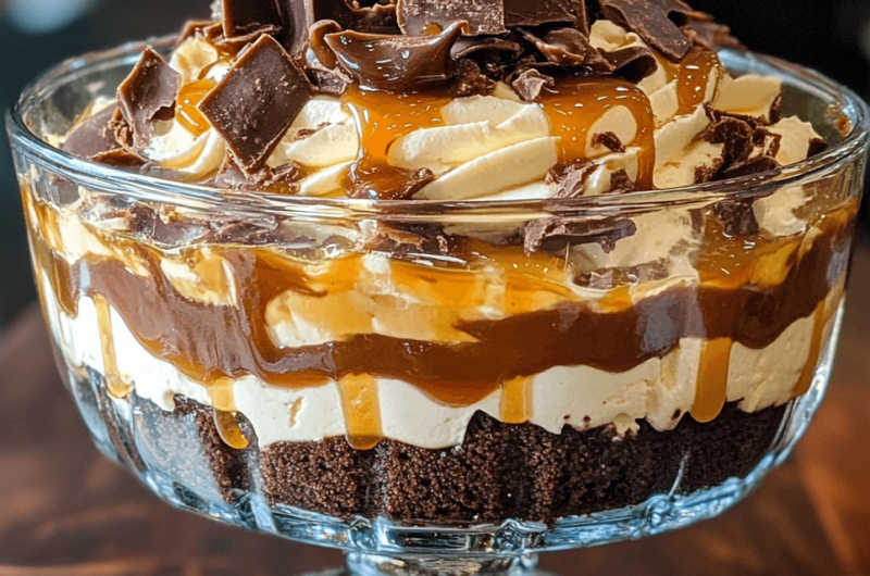 Easy Salted Caramel Brownie Cheesecake Trifle: A Sweet Treat