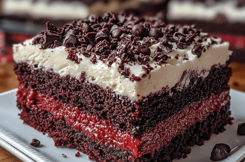 Cookies & Cream Meets Red Velvet in These Amazing Brownies