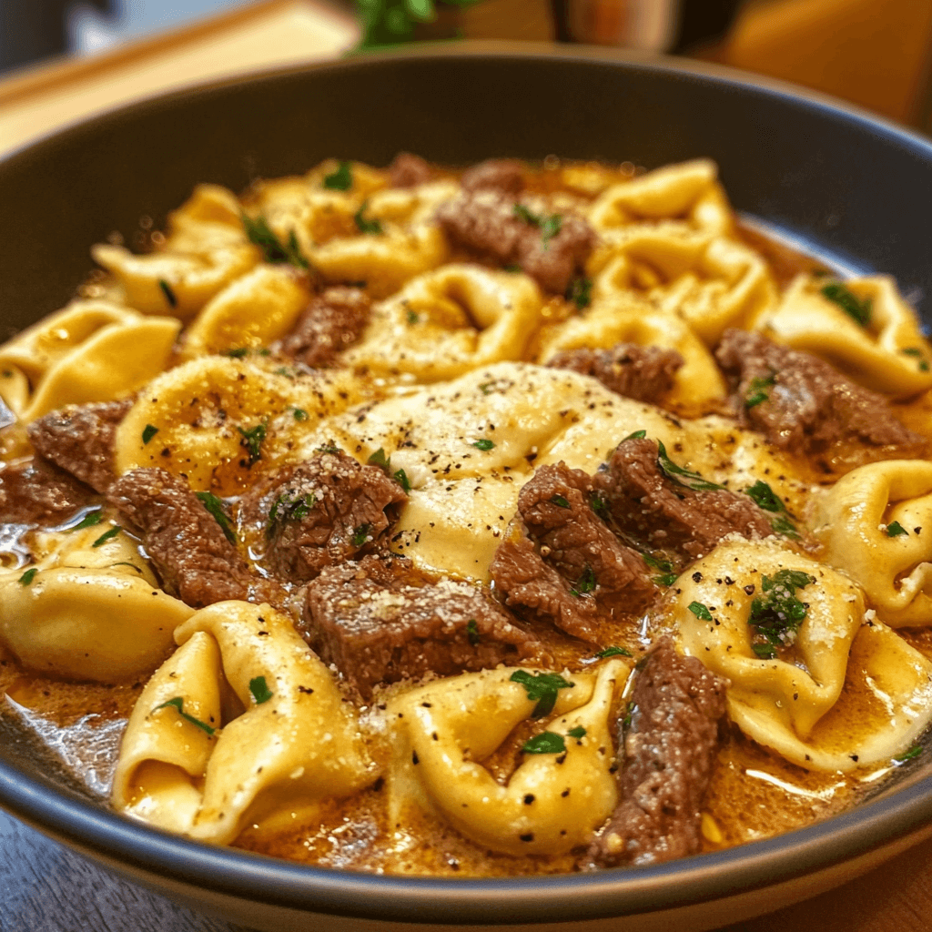 A skillet filled with freshly browned ground beef, seasoned and ready to use in a variety of recipes.