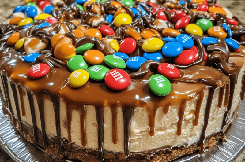 M&M Caramel No-Bake Cheesecake Delight: A Dessert Everyone Will Love