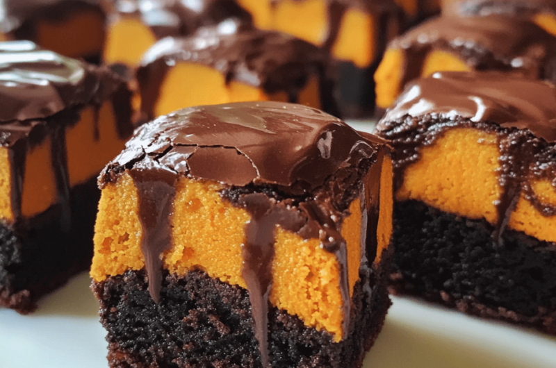 How to Make Spooky Melting Pumpkin Brownie Bites for Halloween