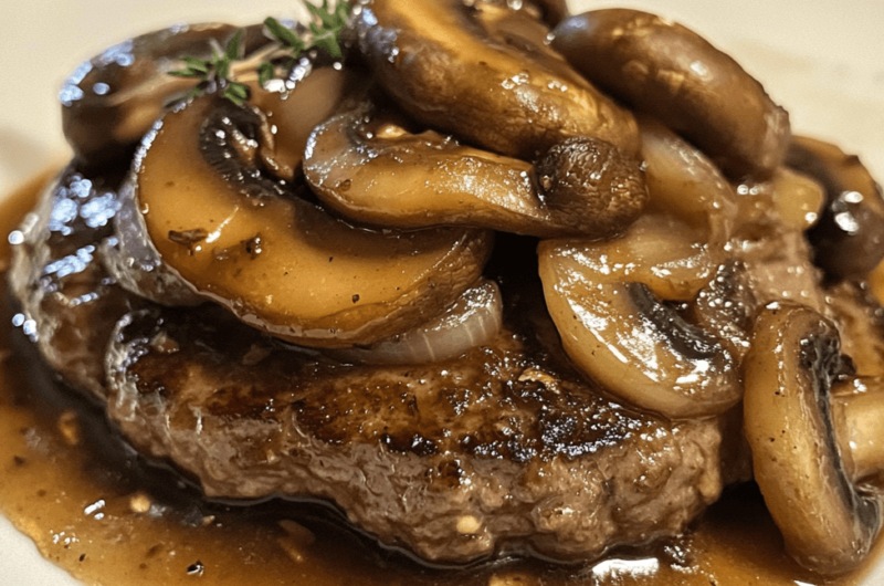 Juicy Hamburger Steak with Onions & Mushrooms: The Ultimate Comfort Dish