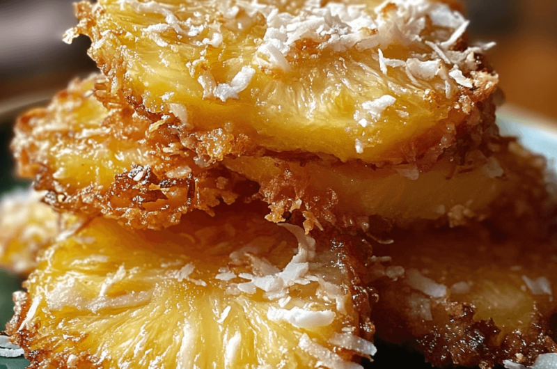 Crispy Fried Pineapple with Coconut Crust: The Ultimate Sweet Snack