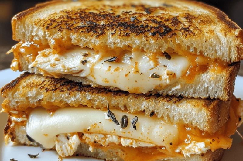 Easy Chicken Parmesan Grilled Cheese Sandwich Recipe