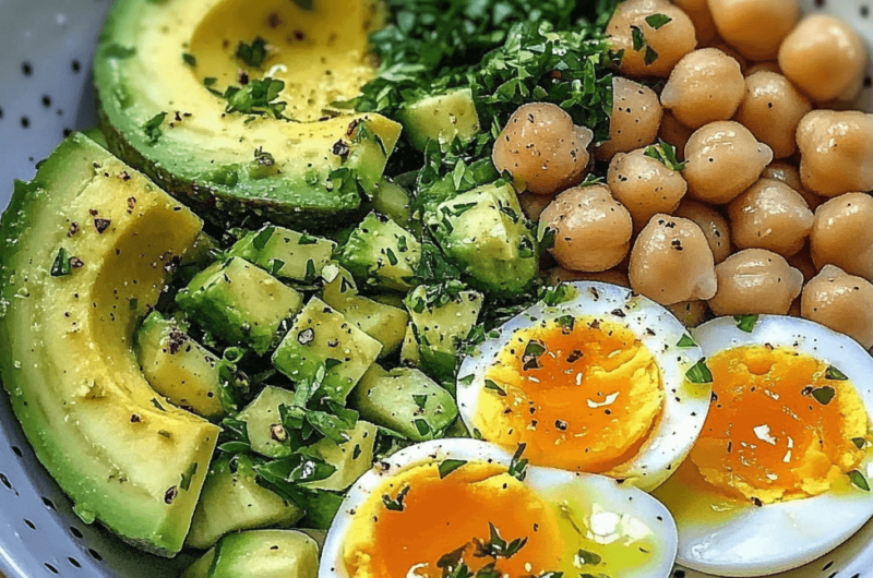 Avocado, Egg, and Chickpea Salad with Lemon and Herbs: Your New Go-To Healthy Salad