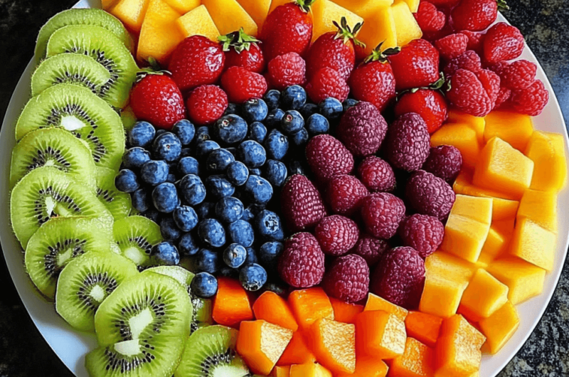 How to Create a Stunning Rainbow Fruit Platter in Minutes