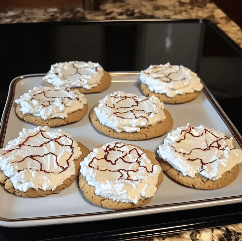 Cool Whip Cookies dusted with powdered sugar, showcasing their light and fluffy texture, arranged on a rustic wooden tray for a cozy presentation.