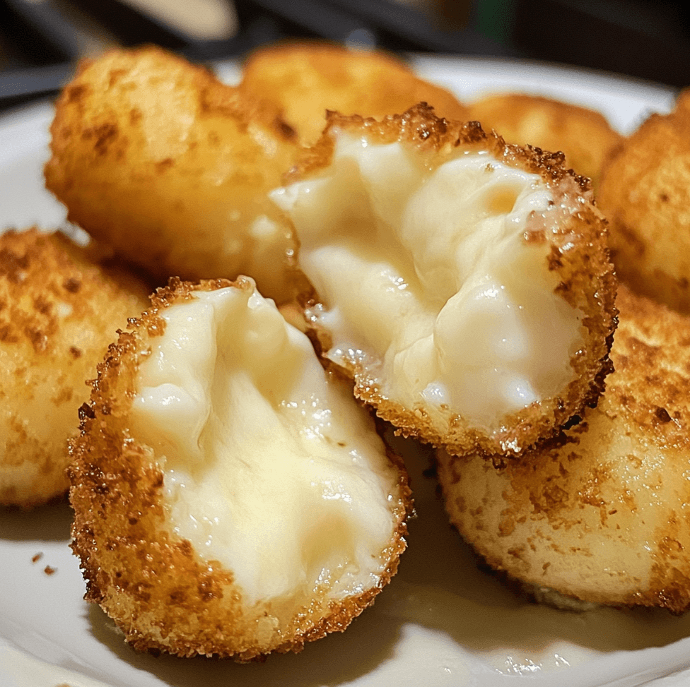 Irresistible Mozzarella Cheese Sticks with a golden, crispy coating and melted mozzarella center, served with a side of marinara sauce for dipping.