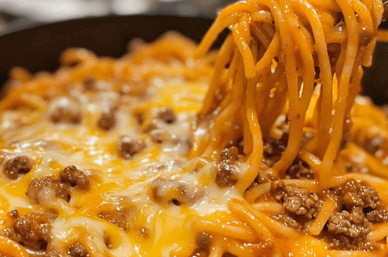 How to Make Cheesy Corned Beef Spaghetti