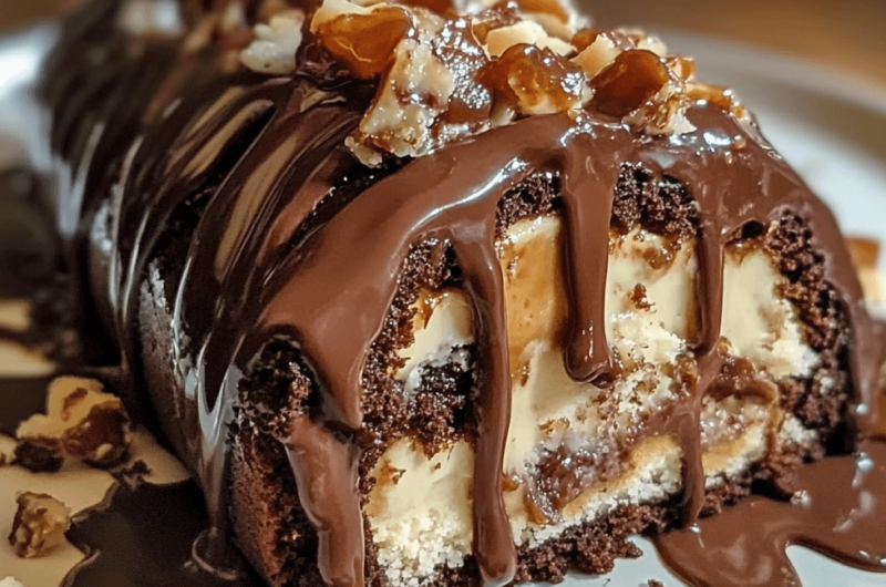 Gooey Chocolate Caramel Turtle Cake Roll: A Decadent Dessert You’ll Love