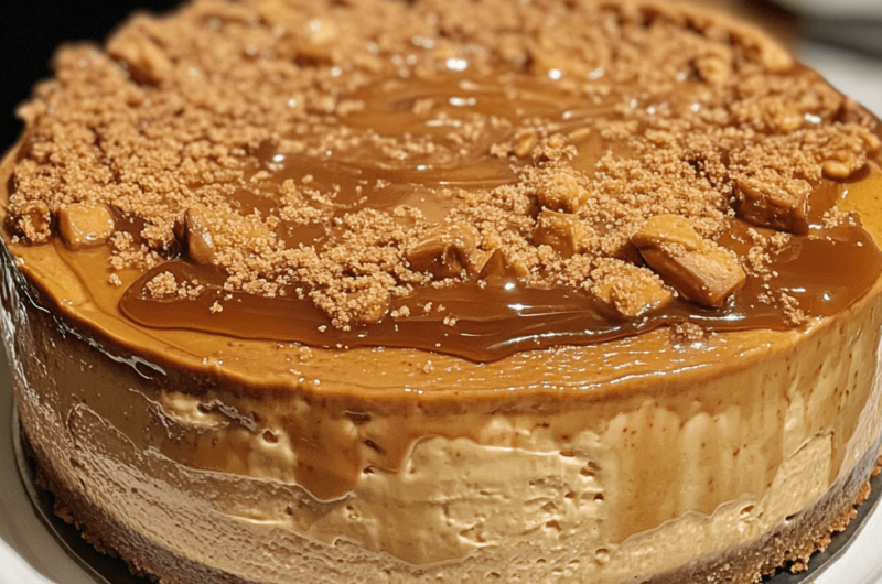 How to Make Salted Caramel Biscoff Cheesecake at Home