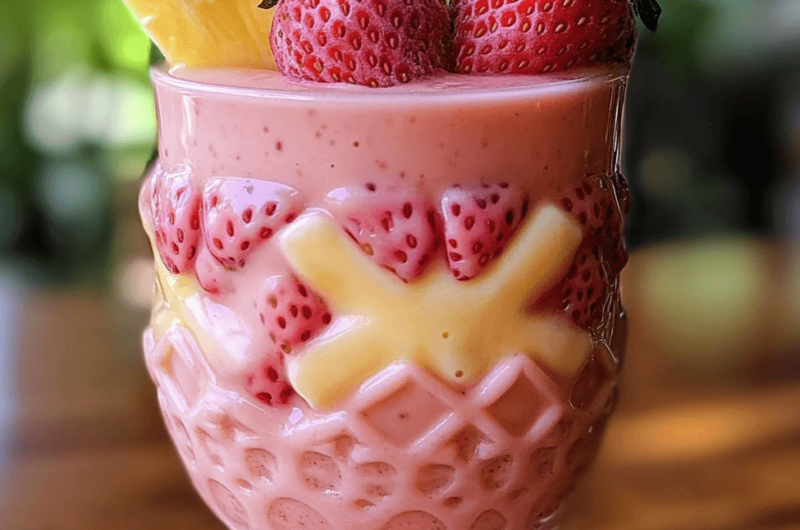 How to Make a Refreshing Strawberry Piña Colada Smoothie