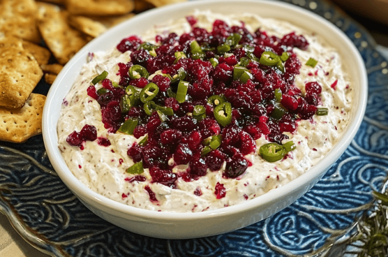 How to Make Cranberry Jalapeño Cream Cheese Dip in Minutes